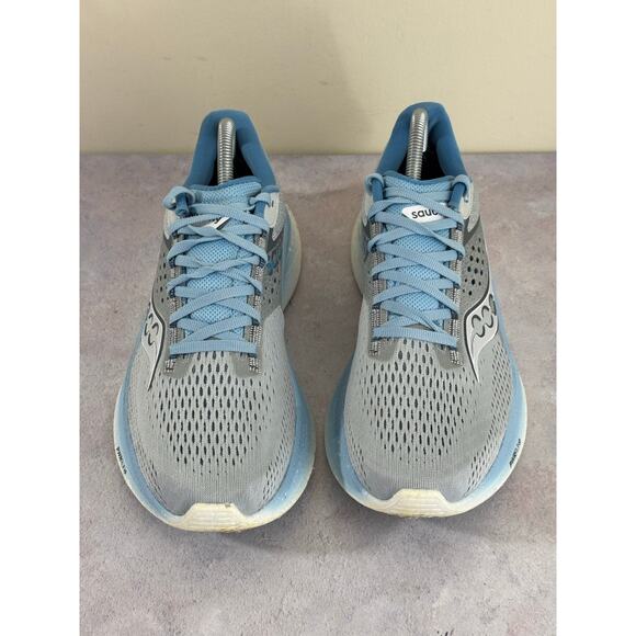 Saucony Womens Ride 17 S10924-118 Gray Running Shoes Sneakers Size 10 FLAW READ - Picture 1 of 14